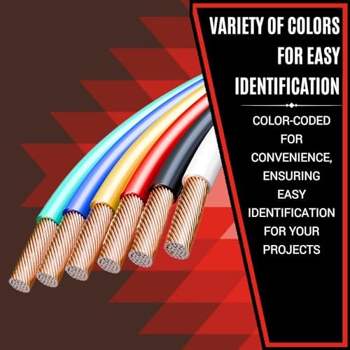 12 Gauge Wire Combo 6 Pack (600ft Total) 100ft Per Roll, 12V Low Voltage Automotive and Electrical Cable, Copper Clad Aluminum (CCA) - Image 5