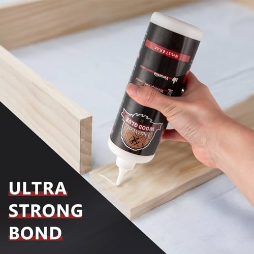 Wood Glue, Strong Glue for Woodworking, Waterproof Clear Wood Glue for Furniture Heavy Duty, Interior & Exterior Furniture Glue for Crafts, Baseboard, Cabinets, Door (500g) - Image 5