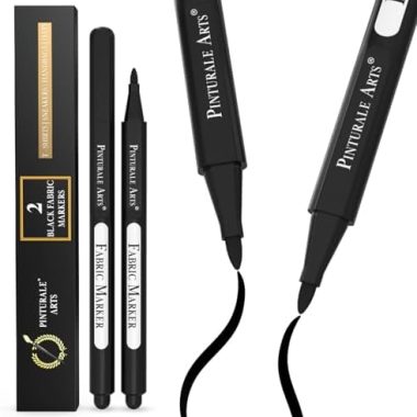 2 Black Fabric Marker | Black Fabric Markers Permanent For Clothes, T Shirts, Shoes, Laundry